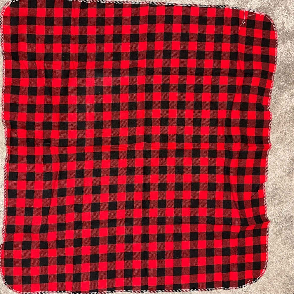 Red and Black Checkered Scarf